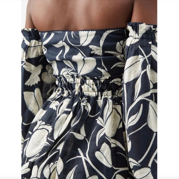 Agua by Agua Bendita Toronjil Shorts Sz M and Jamaica Peplum Top Sz M - Picture 8 of 16